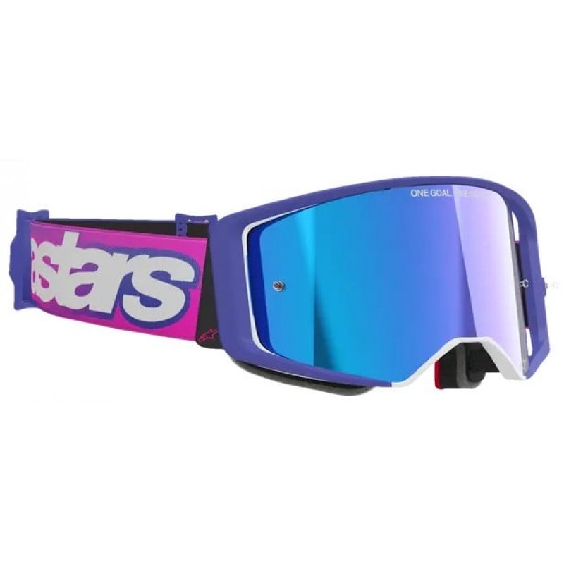 Мотокрос очила ALPINESTARS SUPERTECH VISTA PURPLE/PINK MIRROR-BLUE