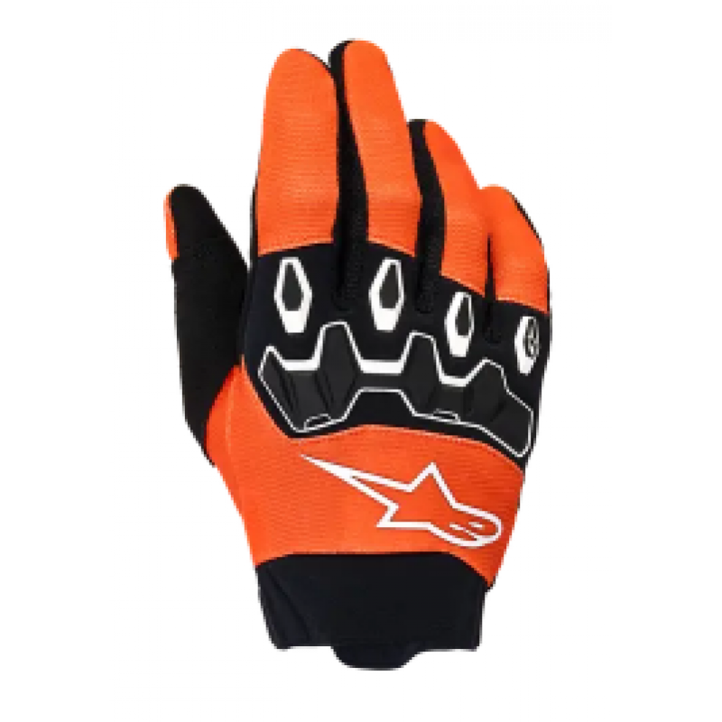 Детски мотокрос ръкавици ALPINESTARS FULL BORE V2 ORANGE/WHITE/BLACK