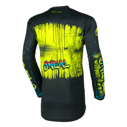 Детска мотокрос блуза O'NEAL ELEMENT RANCID BLACK/NEON YELLOW