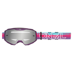 Детски крос очила O'NEAL B-10 STRIPED PINK/PURPLE - SILVER MIRROR