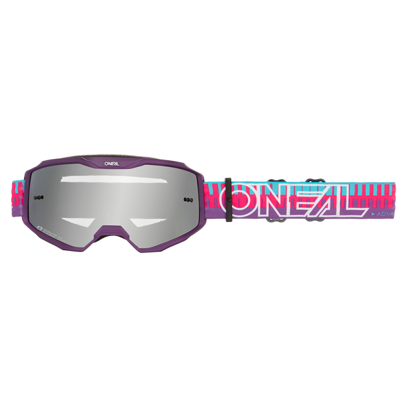 Детски крос очила O'NEAL B-10 STRIPED PINK/PURPLE - SILVER MIRROR
