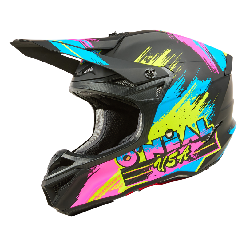 Мотокрос каска 5SERIES POLYACRYLITE RESEDA BLACK/NEON