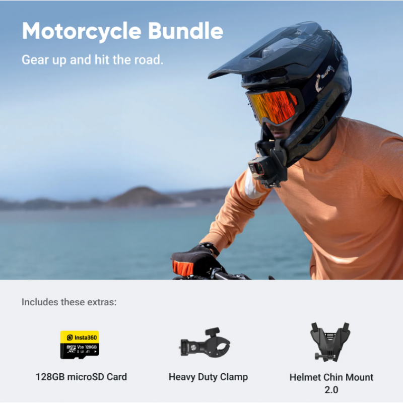 Екшън камера Insta360 ACE PRO 2 MOTORCYCLE BUNDLE