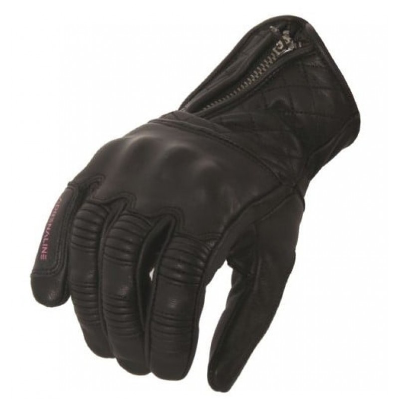 Дамски кожени ръкавици ADRENALINE ORCHID BLACK/PINK