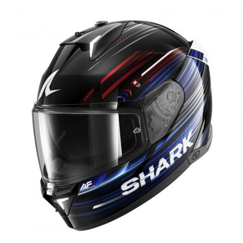 Каска SHARK SKWAL i3 LIGHT-BLUR BLACK/BLUE/RED