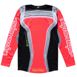 Mотокрос джърси TROY LEE DESIGNS SE PRO Stripes Jersey - Infra Red/Black