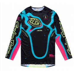 Mотокрос джърси TROY LEE DESIGNS SSE Ultra Membrane Jersey - Black/Yellow