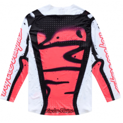 Mотокрос джърси TROY LEE DESIGNS SSE Ultra Membrane Jersey - White/Infra Red