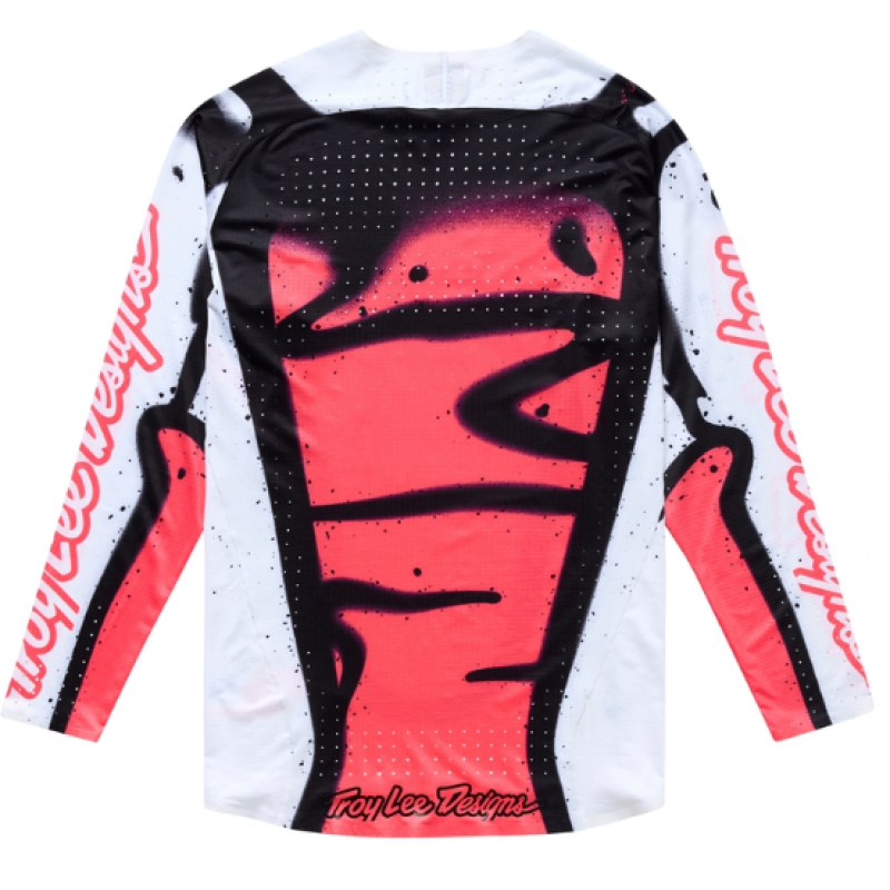 Mотокрос джърси TROY LEE DESIGNS SSE Ultra Membrane Jersey - White/Infra Red
