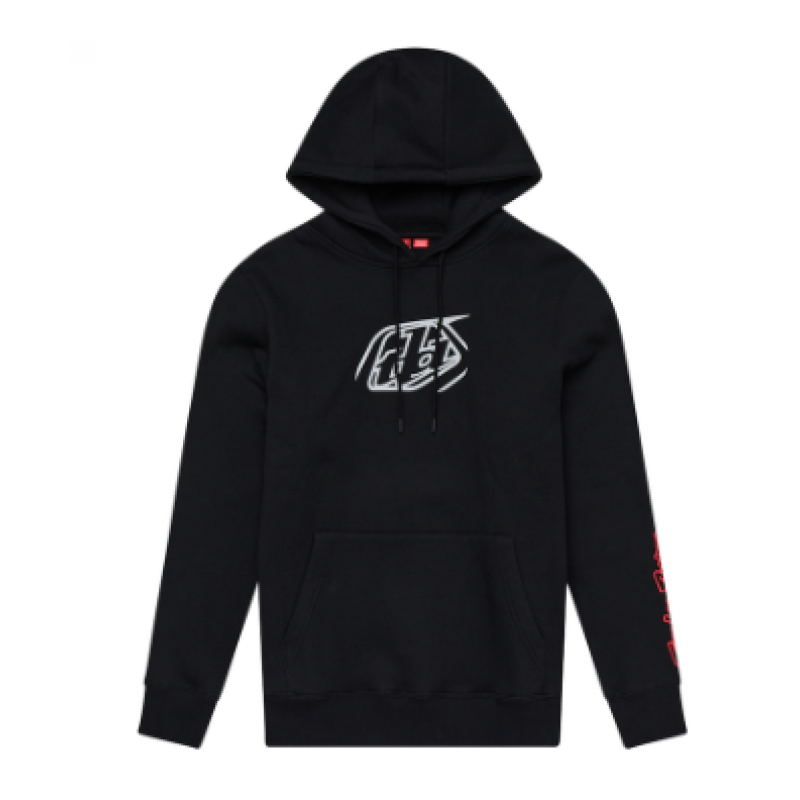 Детски суитшърт TROY LEE DESIGNS Badge - Black