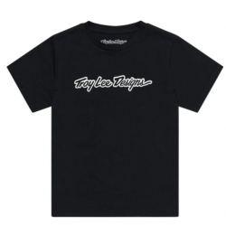 Детска тениска TROY LEE DESIGNS Signature - Black