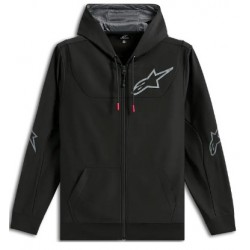 Мото суитшърт ALPINESTARS HOODIE ZIP SESSIONS V3 BLACK/GRAY