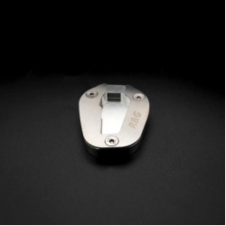 Адаптер за странична стойка R&G RACING Kickstand Shoe - Silver Honda CBR1000RR-R