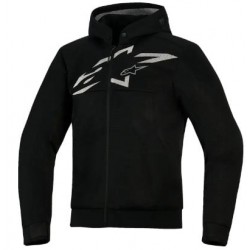 Мото суитшърт ALPINESTARS HOODIE CHROME SUPERAIR BLACK/GRAY/WH