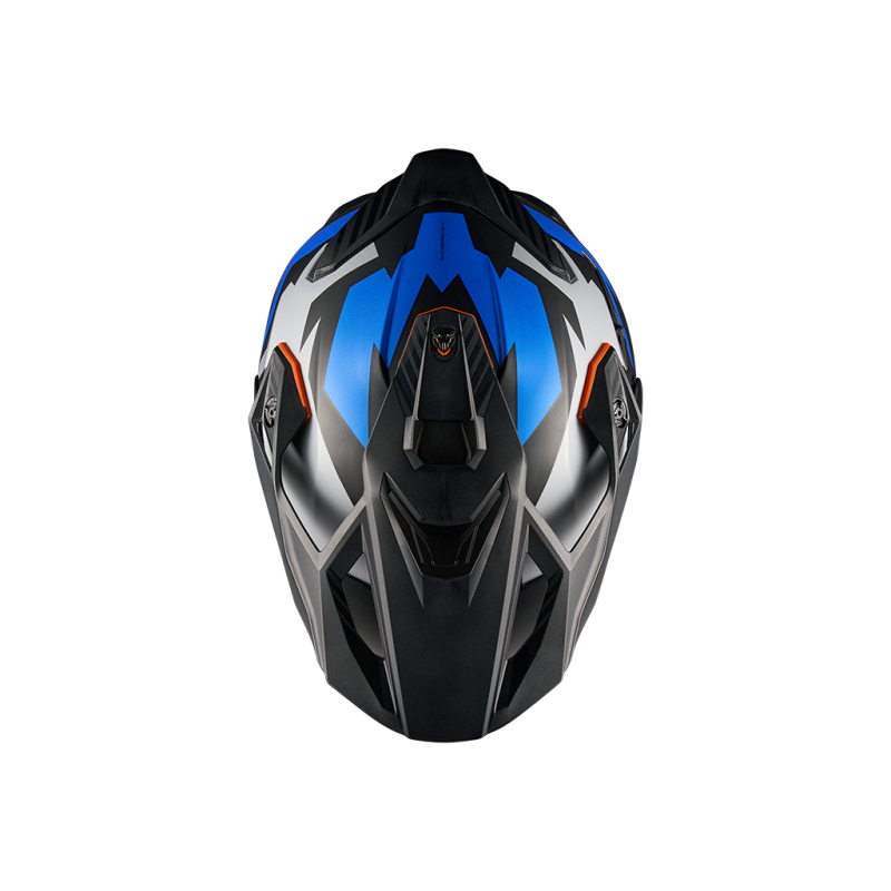 Адвенчър каска NEXX Y.TRAVL PRIMAL BLUE NEON MATT