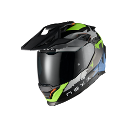 Адвенчър каска NEXX Y.TRAVL PRIMAL NEON BLACK MATT
