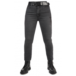 Дамски мото дънки PANDO MOTO Kaya Slim Grey - Slim-Fit Armalith®