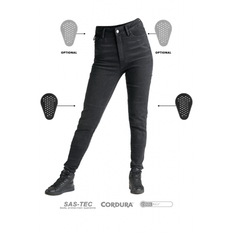 Дамски мото дънки PANDO MOTO KUSARI COR 01 - Skinny-Fit Cordura®