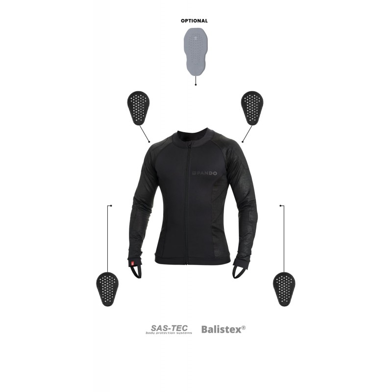 Текстилно яке Pando Moto Shell UH 03 Black
