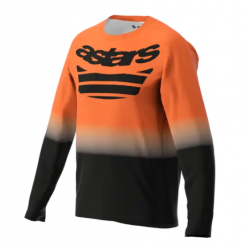 Вело джърси ALPINESTARS LS A-DURA ASTARS 2.0 ORANGE/BLACK