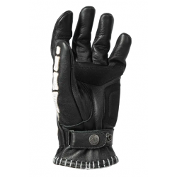 Кожени ръкавици JOHN DOE SKELETOR LEATHER BLACK/WHITE