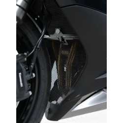 Протектор за генерация R&G RACING Aluminium Downpipe grille - Black Kawasaki Z1000 SX 11-19