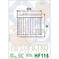 Маслен филтър HIFLO HF116