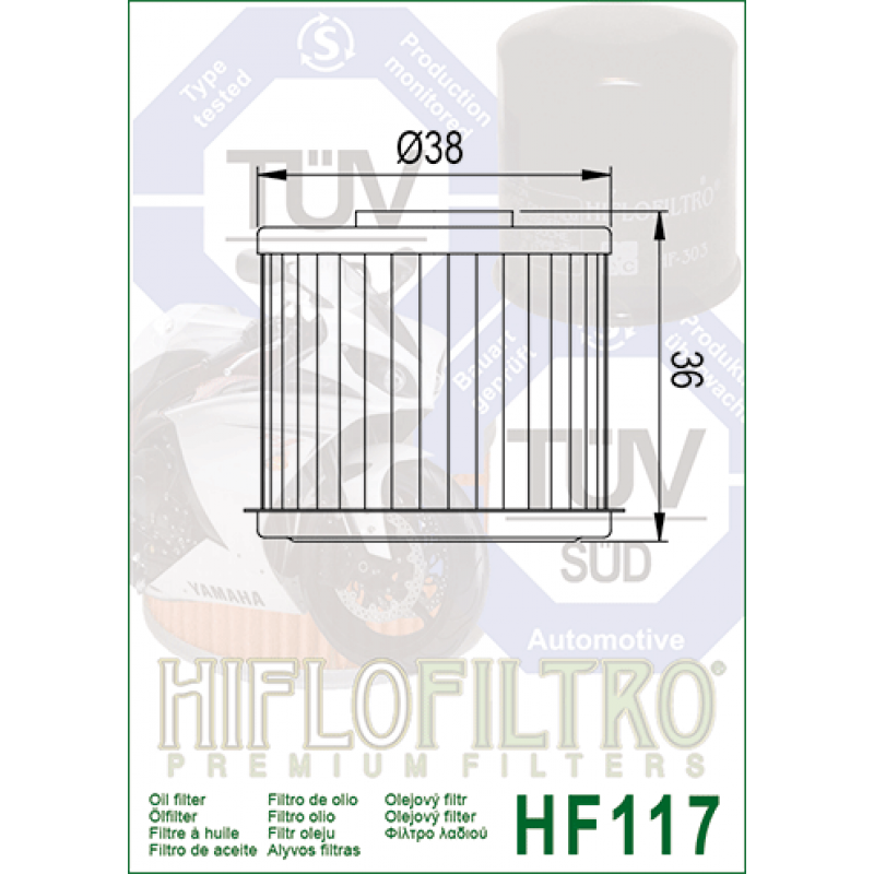 Маслен Филтър HIFLO HF117