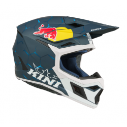 Мотокрос каска KINI RED BULL MX3 1.0-BLUE/WHITE