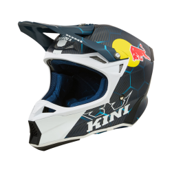 Мотокрос каска KINI RED BULL MXC2 2.0 Carbon-BLUE/WHITE