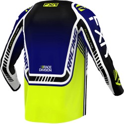 Тениска clutch pro mx23 midnight hi vis white