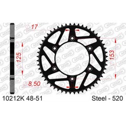 Заден Стоманен Зъбак K-SPROCKET 520 HONDA/BETA/BARTON