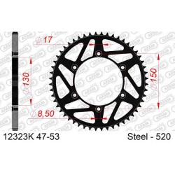 Заден Стоманен Зъбак K-SPROCKET 520 YAMAHA