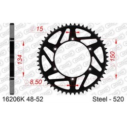 Заден Стоманен Зъбак K-SPROCKET 520 KX/KX-F/KDX/KLX