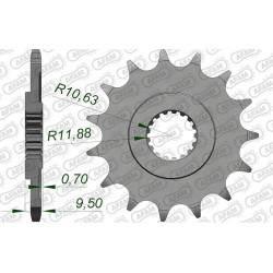 Преден Зъбак 13 ЗЪБА/ 520 HONDA CR250R 88-07, CRF450R 02-25, CRF450X 05-18