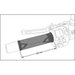 Дръжки Hi-Tech Racing 123 Мм. Black