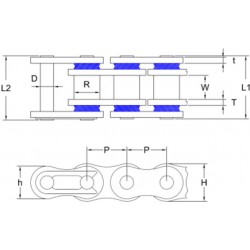 Мотоциклетна Верига 520Sm X-Ring Slim Supermoto Racing