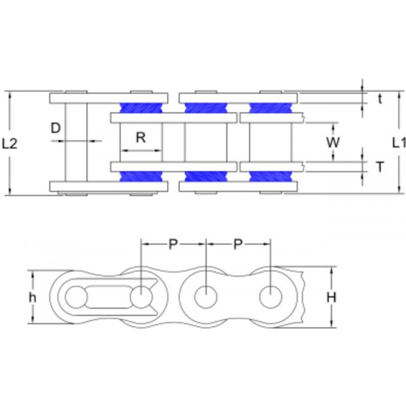 Мотоциклетна Верига 520Sm X-Ring Slim Supermoto Racing