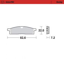Накладки 091211 Предни Yamaha Yz65/85