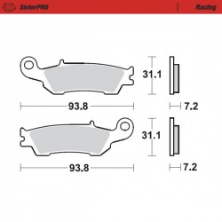 Накладки 094911 Предни YAMAHA YZ/YZ-F 08-21, WRF 17-21
