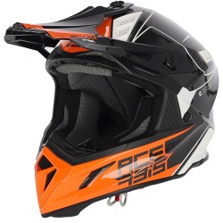 Каска Steel Carbon White/Orange