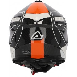 Каска Steel Carbon White/Orange
