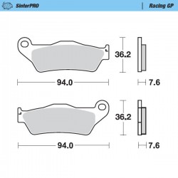 Накладки 093012 предни ktm,husqvarna,gas,gas,21-