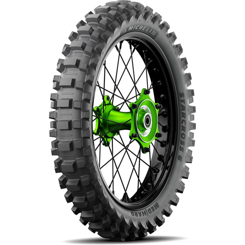 Задна гума starcross 6 medium hard 110/100-18 m/c 64m nhs r tt