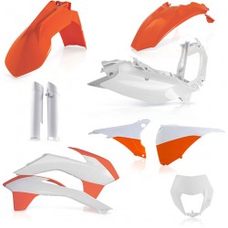 Пълен Кит Пластмаси Ktm Exc/Exc-F 14-15 White/Orange