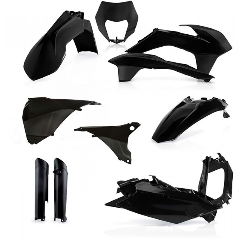Пълен Кит Пластмаси Ktm Exc/Exc-F 14-15 Black