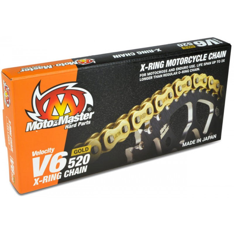 Мотоциклетна Верига V6 X-Ring Gold, 520/120L