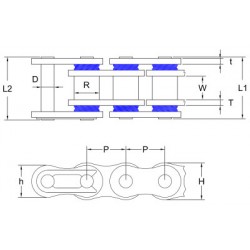 Мотоциклетна Верига 520Sp X-Ring Slim Racing