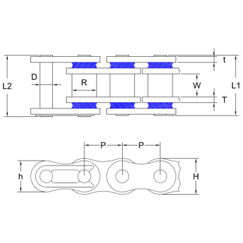 Мотоциклетна Верига 520Sp X-Ring Slim Racing