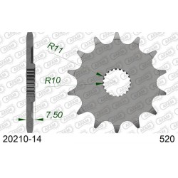 Преден зъбак 14 Зъба/ 520 Honda CR125R 04-07, CRF250R 04-17, CRF250X 04-18	